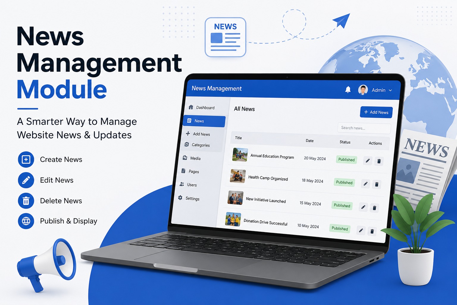 News Management Module: A Smarter Way to Manage Website News & Updates