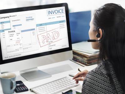 Invoice Bill Paid Payment Financial Account Concept